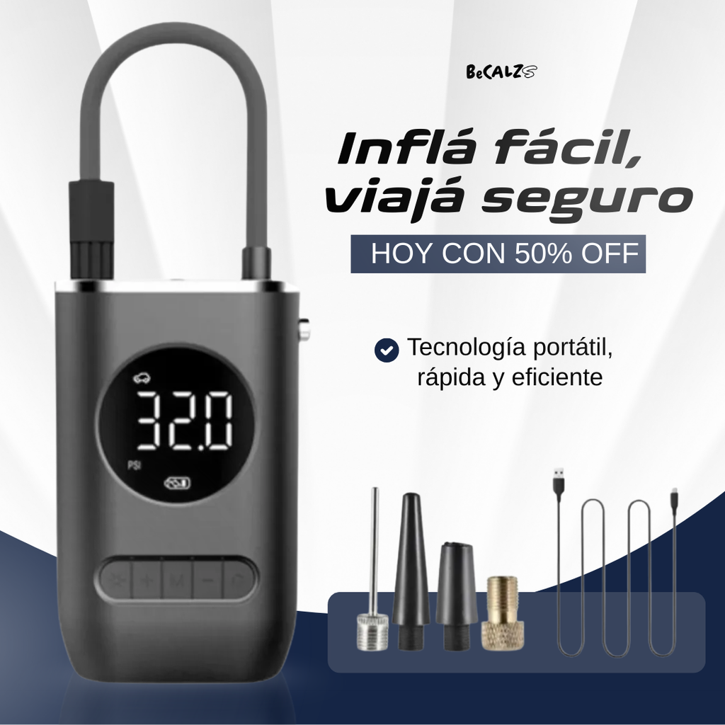 Compresor de Aire Portátil para Neumáticos - 😱PRODUCTO EN TENDENCIA 50% DE DESCUENTO😱