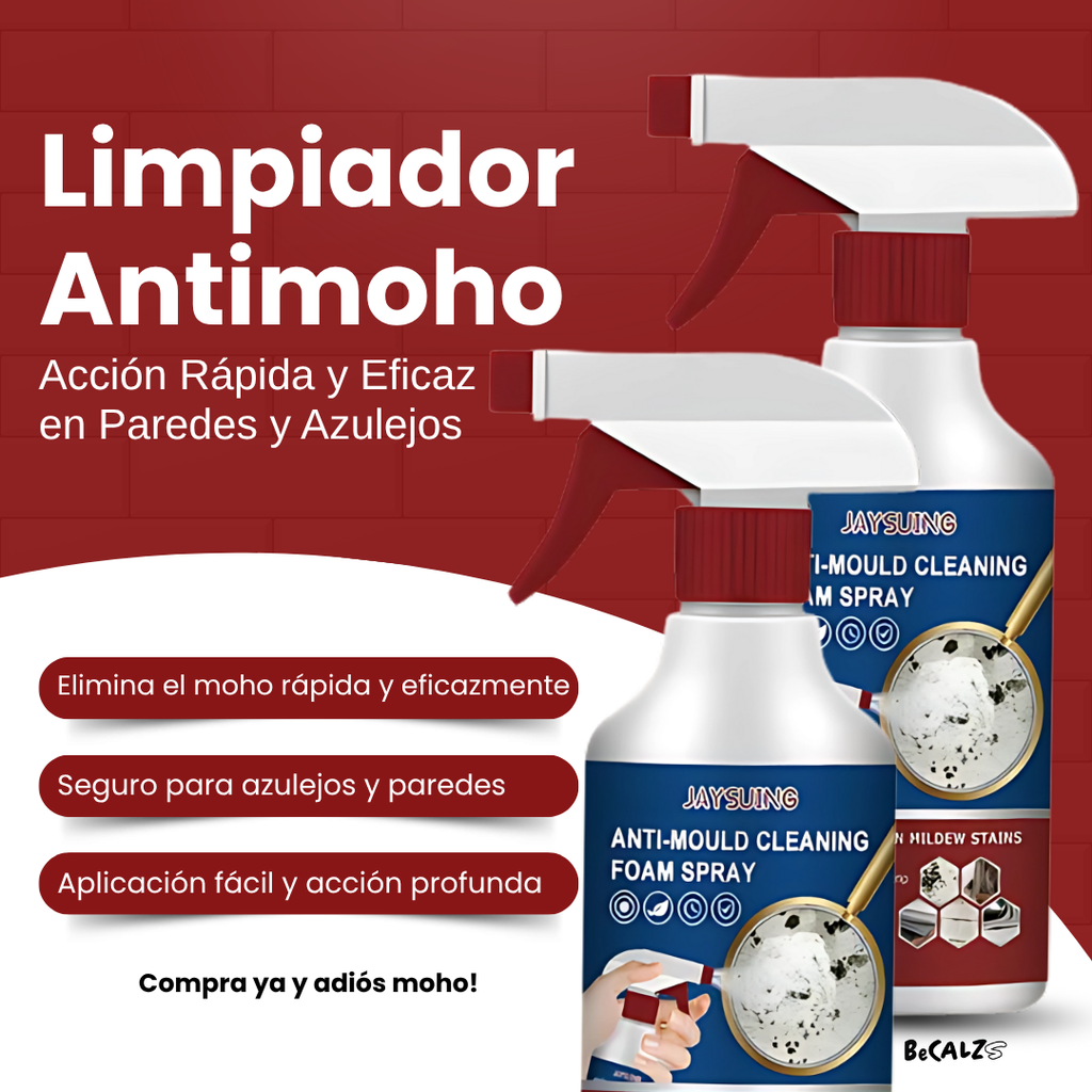 Spray Antimoho - Limpiador Potente de la Humedad 😱50% DE DESCUENTO😱